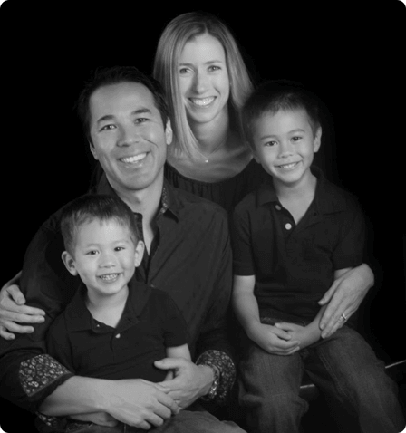 Dr. Naota Hashimoto with his family